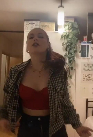 Hot Noranette in Red Crop Top