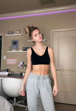 1. Hot Paige Mackenzie in Black Crop Top