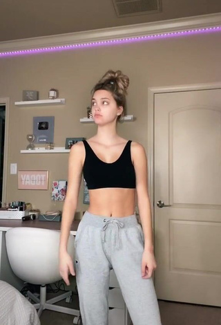 Hot Paige Mackenzie in Black Crop Top