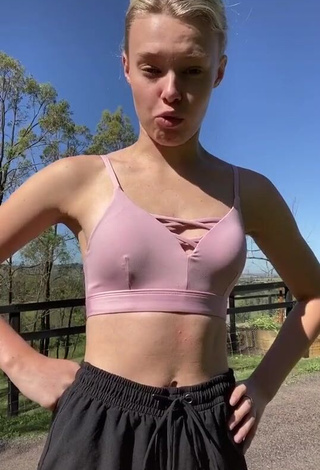 1. Sexy Rory Eliza in Pink Crop Top