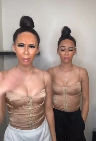 1. Hot Nel.Twinnys in Beige Corset