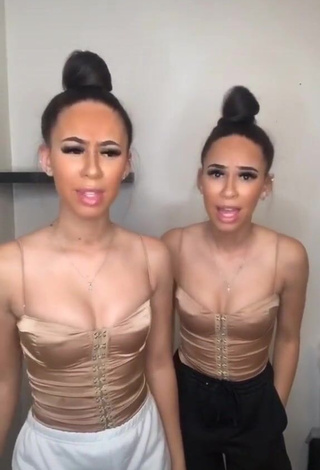 3. Hot Nel.Twinnys in Beige Corset