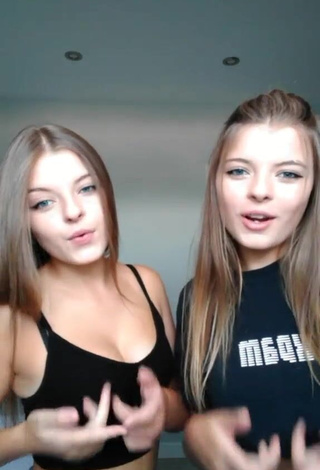 3. Sweetie Tania & Nastia in Black Crop Top