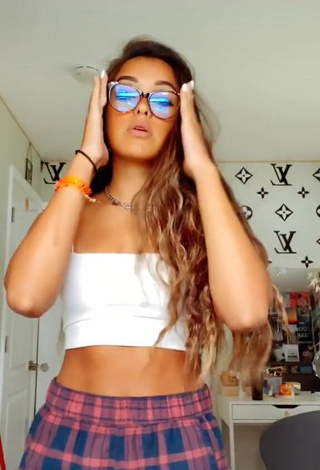 3. Sweetie Universal Sam in White Crop Top