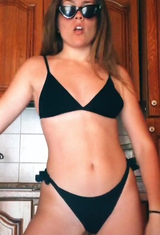 1. Really Cute Vanessa Ticalli in Black Bikini