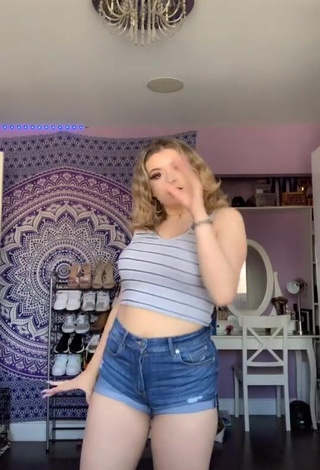 Bryanna Abbruzzo in Inviting Striped Crop Top