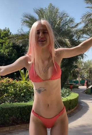 Cute Diana Aster in Pink Bikini