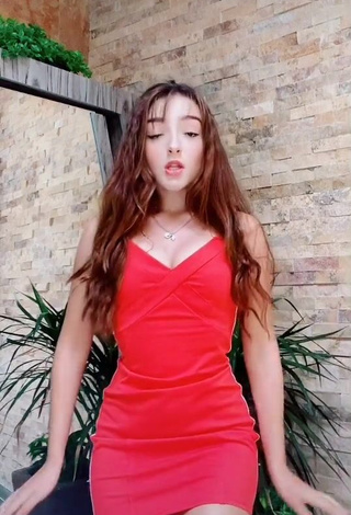 Hot Elaine Haro in Red Dress