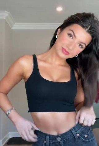 1. Sweetie Ellie Zeiler in Black Crop Top