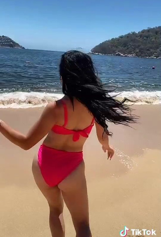 4. Sexy Ely Blancarte in Pink Bikini at the Beach