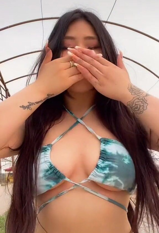 Sexy Ayushieva Erzhena in Bikini Top