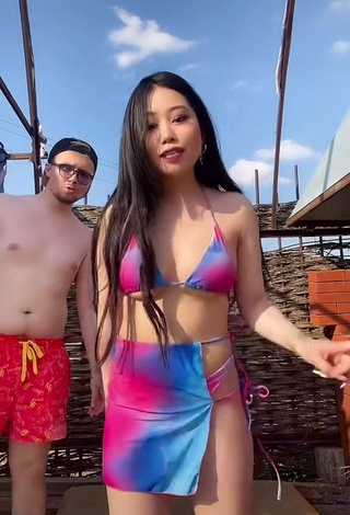 Beautiful Ayushieva Erzhena in Sexy Bikini (Underboob)