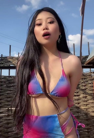 1. Desirable Ayushieva Erzhena in Bikini (Underboob)