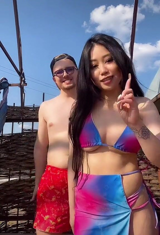 Amazing Ayushieva Erzhena in Hot Bikini (Underboob)