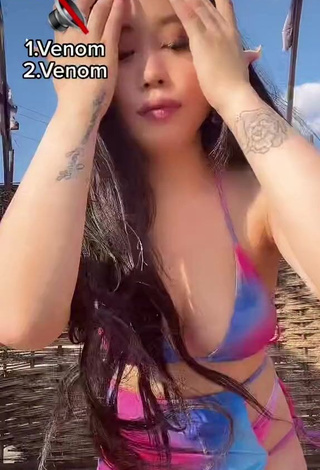 1. Cute Ayushieva Erzhena in Bikini (Underboob)