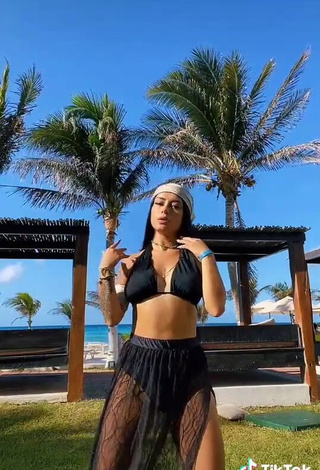 4. Sexy Fernanda Ortega in Black Bikini Top