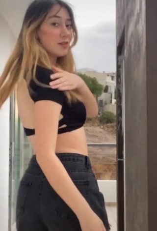 3. Sexy Fer Vega in Black Crop Top