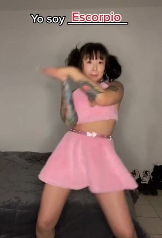 Cute Sonia Mayu in Pink Crop Top