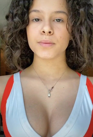 Sexy Gabriella Saraivah Shows Cleavage