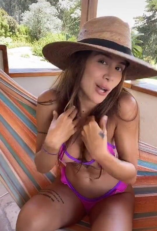 4. Cute Greeicy Yeliana Rendón Ceballos in Pink Bikini