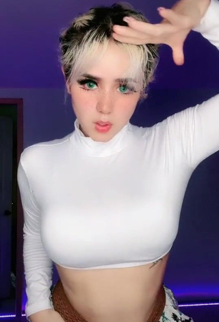 3. Beautiful Indi 2.0 in Sexy White Crop Top