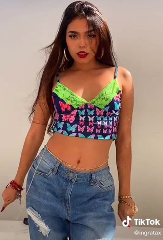 3. Sexy Ingrid Ingratax in Crop Top