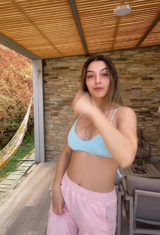 4. Sexy Isabela Delgado Urreta in Blue Crop Top