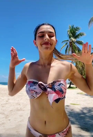 Desirable Isabela Delgado Urreta in Bikini at the Beach