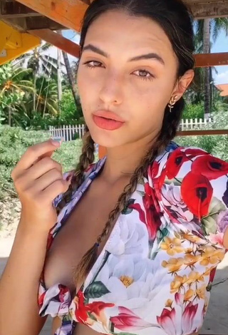 4. Beautiful Isabela Delgado Urreta in Sexy Floral Bikini