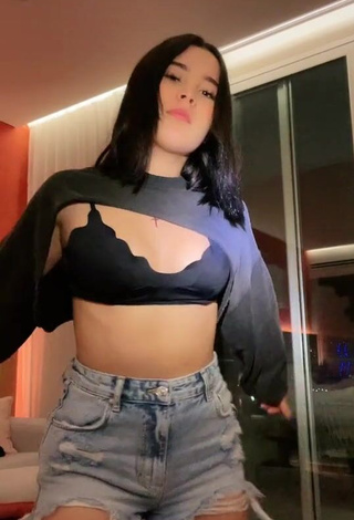 4. Erotic Michel Chavez in Black Crop Top