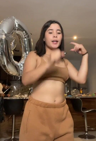 1. Sweetie Michel Chavez in Beige Crop Top