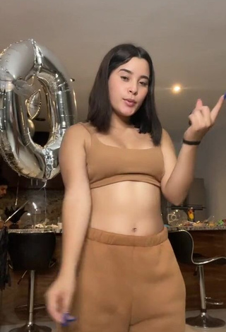 Sweetie Michel Chavez in Beige Crop Top