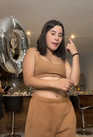 3. Sweetie Michel Chavez in Beige Crop Top