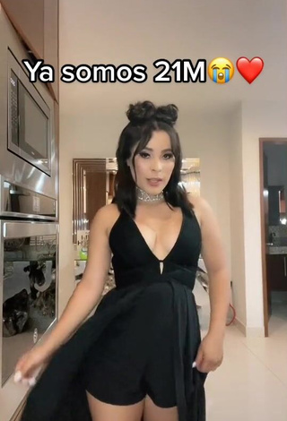 1. Sexy Michel Chavez Shows Cleavage in Black Overall