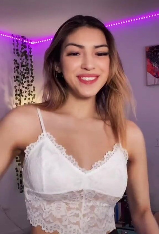 1. Sweetie Ahlyssa Marie in White Crop Top