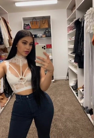 1. Alluring Jailyne Ojeda Ochoa in Erotic White Crop Top