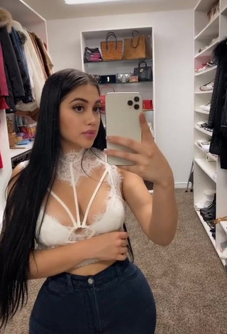 3. Alluring Jailyne Ojeda Ochoa in Erotic White Crop Top