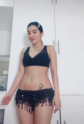 1. Hot Jelai Andres in Black Crop Top