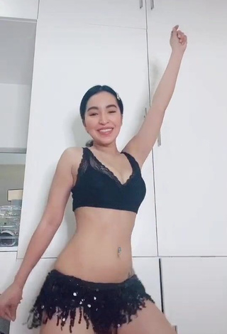 4. Hot Jelai Andres in Black Crop Top