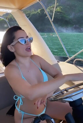 4. Hot Juliette Freire in White Bikini on a Boat