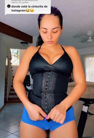 1. Sexy Karla Bustillos in Black Sport Bra