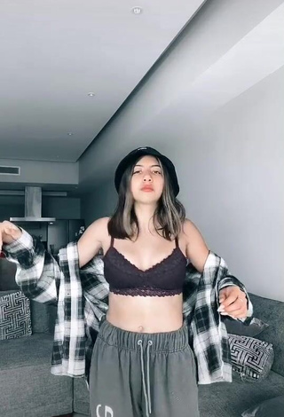 Hot Katia Vlogs in Brown Crop Top