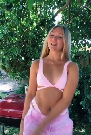 1. Sexy Katie Sigmond in Pink Bikini Top