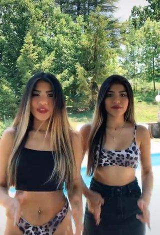 4. Sexy Melissa & Cassandra Tejada in Crop Top at the Swimming Pool