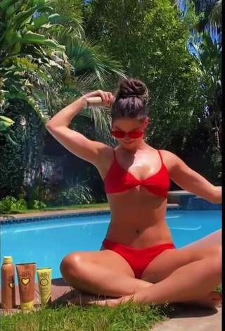 3. Hot Kira Kosarin in Red Bikini at the Swimming Pool