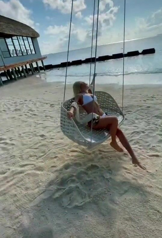 3. Sexy Klava Koka in White Bikini at the Beach