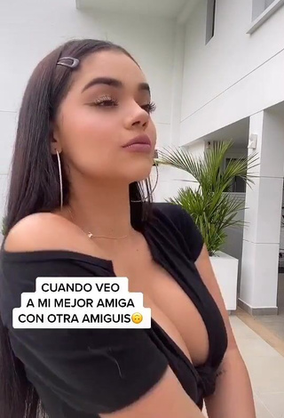 Cute Nathalia Segura Mena Shows Cleavage