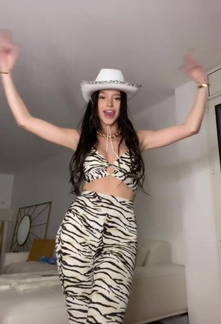 1. Desirable Lea Elui Ginet in Zebra Crop Top