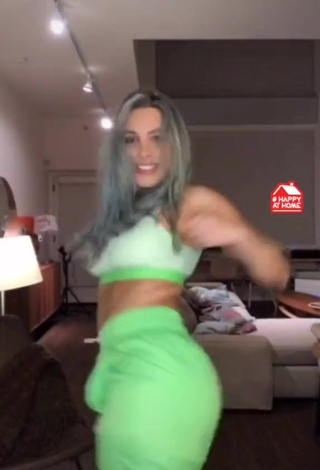 3. Hot Lele Pons in Green Sport Bra