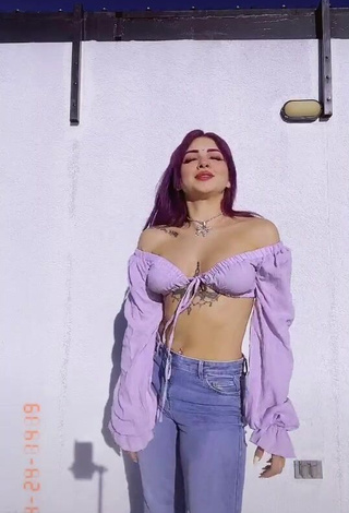 Sweetie Lilacoloridas in Purple Crop Top